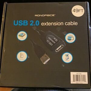 Monoprice 49ft 15M USB‎ 2.0